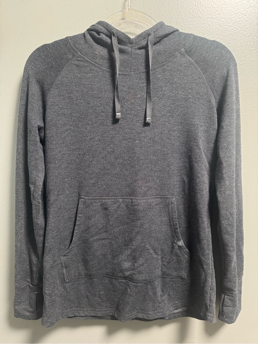 Free Fly Apparel Women’s Charcoal Gray Lightweight Hoodie Performance Bamboo S